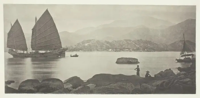 Framed Print : A Canton Trading Junk, c. 1868. Creator: John Thomson Framed Print : A Canton Trading Junk, c. 1868. Creator: John Thomson