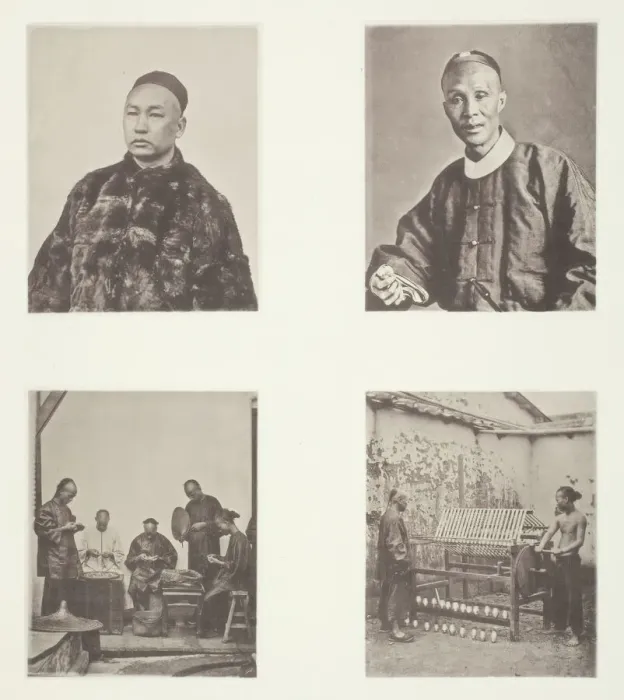Framed Print : A Cantonese Gentleman; A Cantonese Gentleman; Schroffing Dollars; Reeling Silk, c. 1868 Framed Print : A Cantonese Gentleman; A Cantonese Gentleman; Schroffing Dollars; Reeling Silk, c. 1868