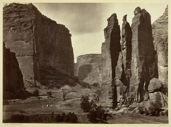 Framed Print : Canyon de Chelle, Walls of the Grand Canyon, about 1200 feet in height, 1873 Framed Print : Canyon de Chelle, Walls of the Grand Canyon, about 1200 feet in height, 1873