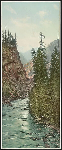 Canyon of Eagle River--west entrance, Colorado, c1899. Creator: William H. Jackson