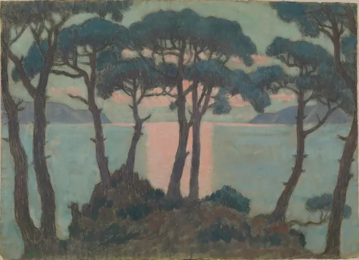 Framed Print : Cap Myrthe, c. 1898. Creator: Auburtin, Jean Francis (1866-1930) Framed Print : Cap Myrthe, c. 1898. Creator: Auburtin, Jean Francis (1866-1930)