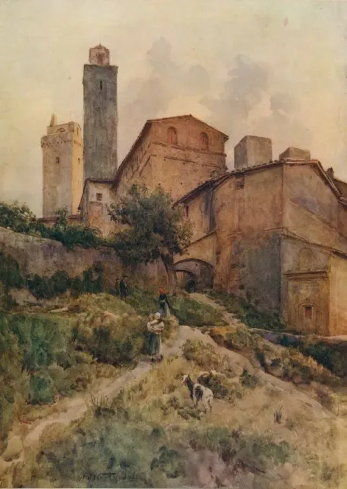Framed Print : Via Capassi, San Gimignano, c1900 (1913). Artist: Walter Frederick Roofe Tyndale Framed Print : Via Capassi, San Gimignano, c1900 (1913). Artist: Walter Frederick Roofe Tyndale