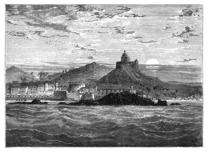 Framed Print : Cape Coast Castle, Gold Coast, West Africa, c1890 Framed Print : Cape Coast Castle, Gold Coast, West Africa, c1890
