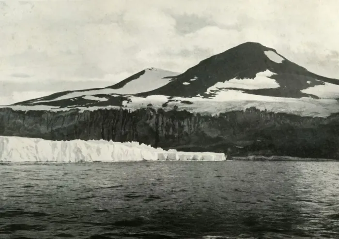 Framed Print : Cape Crozier: The End of the Great Ice Barrier, c1910-1913, (1913). Artist Framed Print : Cape Crozier: The End of the Great Ice Barrier, c1910-1913, (1913). Artist