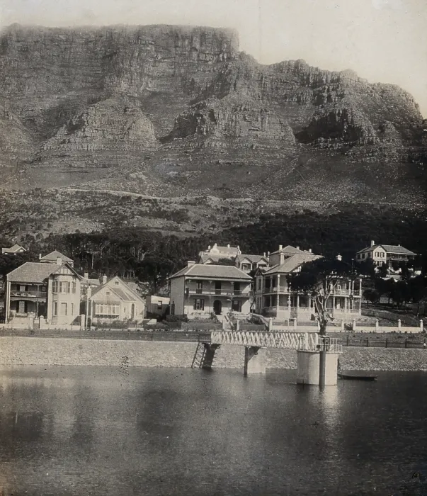 Framed Print : Cape of Good Hope, South Africa: houses and Table Mountain, 1905. Creator: Tempest Anderson Framed Print : Cape of Good Hope, South Africa: houses and Table Mountain, 1905. Creator: Tempest Anderson