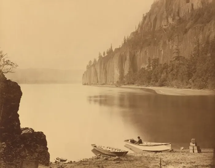 Framed Print : Cape Horn, Columbia River, 1867. Creator: Carleton Emmons Watkins Framed Print : Cape Horn, Columbia River, 1867. Creator: Carleton Emmons Watkins