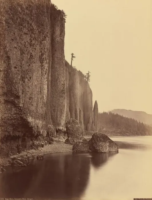 Framed Print : Cape Horn, Columbia River, Oregon, 1867. Creator: Carleton Emmons Watkins Framed Print : Cape Horn, Columbia River, Oregon, 1867. Creator: Carleton Emmons Watkins