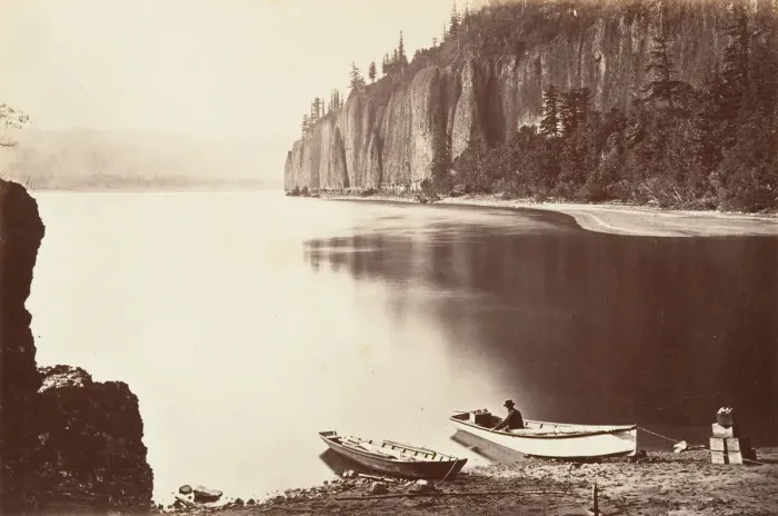 Framed Print : Cape Horn, Oregon, 1867, printed ca. 1876. Creator: Carleton Emmons Watkins Framed Print : Cape Horn, Oregon, 1867, printed ca. 1876. Creator: Carleton Emmons Watkins