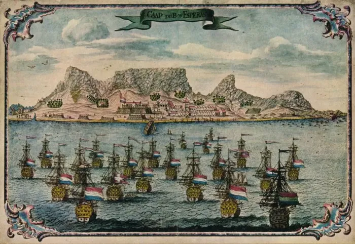 Framed Print : Cape Town, c1680 Framed Print : Cape Town, c1680