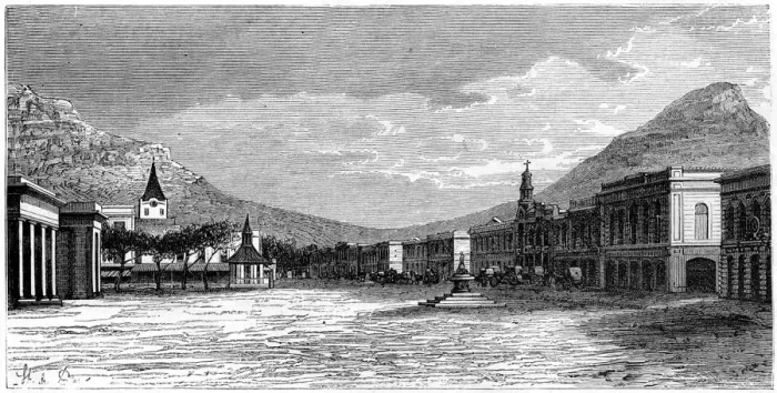 Framed Print : Cape Town, South Africa, 19th century. Artist: St de Dree Framed Print : Cape Town, South Africa, 19th century. Artist: St de Dree