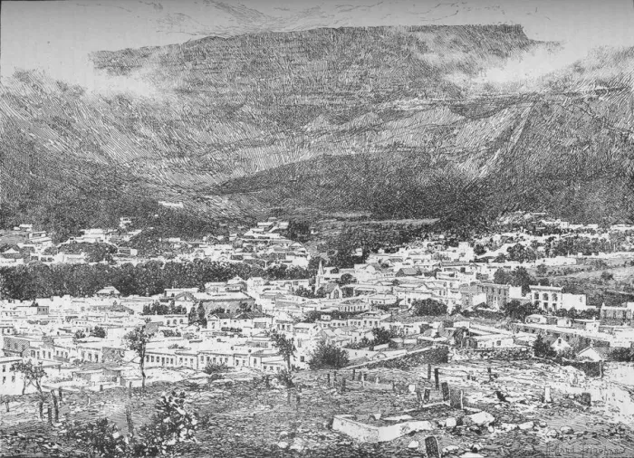 Framed Print : Cape Town and Table Mountain, South Africa, c1900 (1906) Framed Print : Cape Town and Table Mountain, South Africa, c1900 (1906)