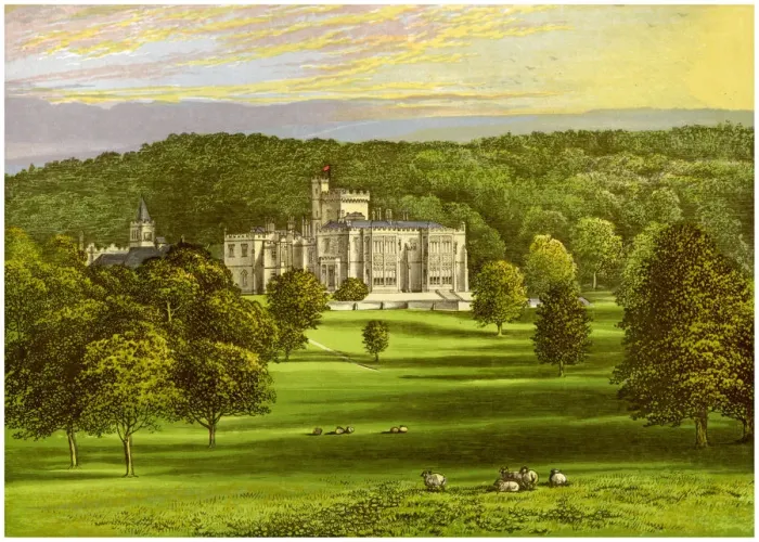 Framed Print : Capernwray, Lancashire, home of the Marton family, c1880 Framed Print : Capernwray, Lancashire, home of the Marton family, c1880