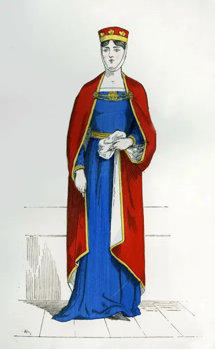 Framed Print : Capetian noblewoman, c1180-1190 (1882-1884) Framed Print : Capetian noblewoman, c1180-1190 (1882-1884)