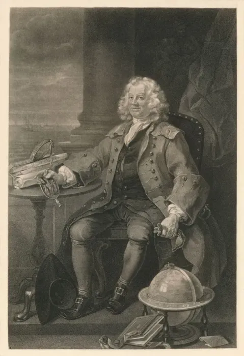 Framed Print : Capitain Thomas Coram, 1740. Artist: William Hogarth Framed Print : Capitain Thomas Coram, 1740. Artist: William Hogarth
