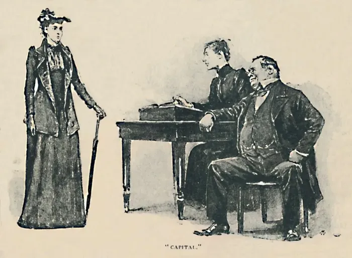 Framed Print : Capital, 1892. Artist: Sidney E Paget Framed Print : Capital, 1892. Artist: Sidney E Paget