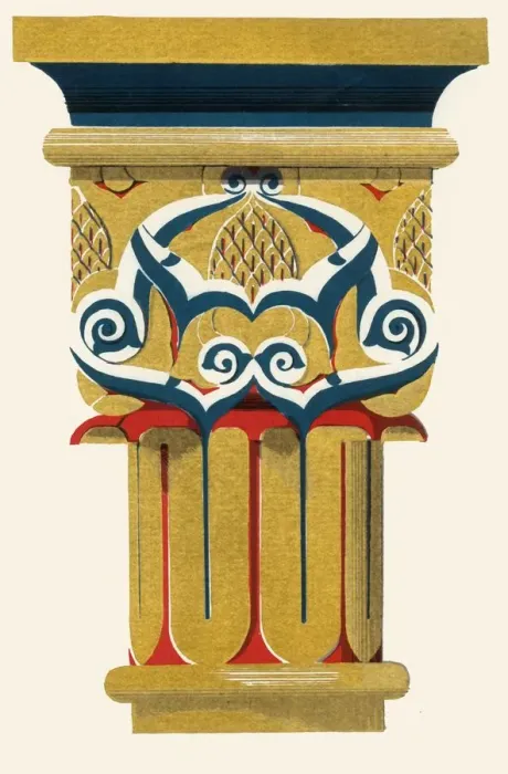 Framed Print : Capital of Columns, Court of Fishpond, 1907. Creator: Unknown Framed Print : Capital of Columns, Court of Fishpond, 1907. Creator: Unknown