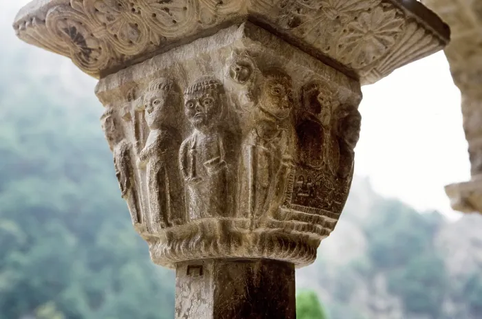 Framed Print : Capital, Monastery of Saint Martin du Canigou, France, 1998. Creator: Unknown Framed Print : Capital, Monastery of Saint Martin du Canigou, France, 1998. Creator: Unknown