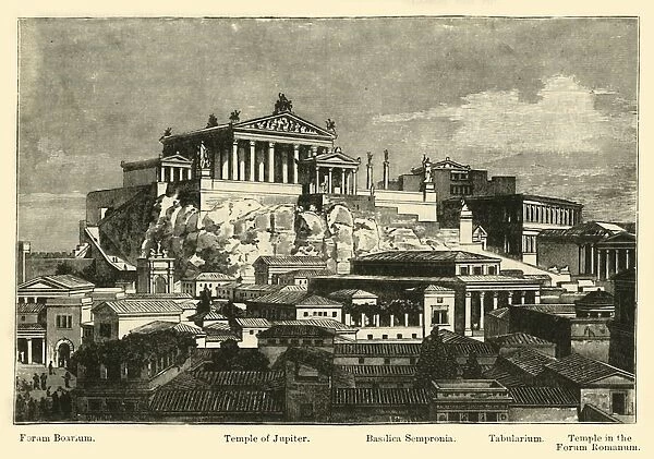 The Capitol, from Mount Palatine (restoration), 1890. Creator: Unknown