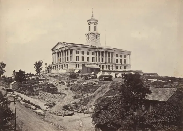 Framed Print : The Capitol, Nashville, Tennessee, 1860s. Creator: George N. Barnard Framed Print : The Capitol, Nashville, Tennessee, 1860s. Creator: George N. Barnard