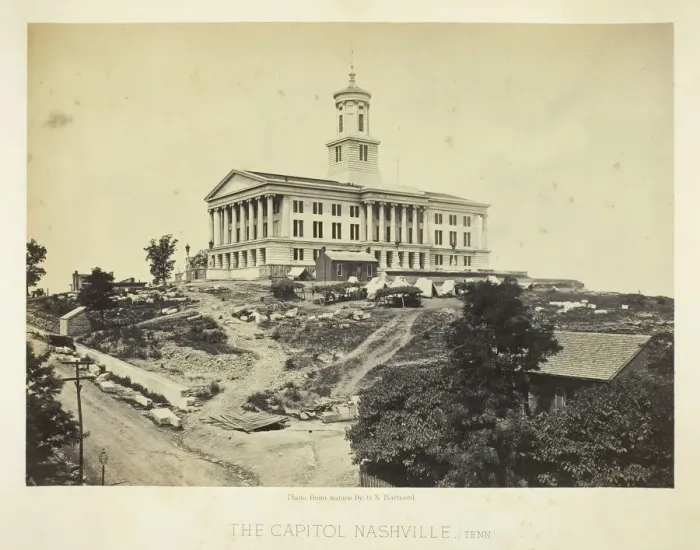 Framed Print : The Capitol, Nashville, Tennessee, 1864. Creator: George N. Barnard Framed Print : The Capitol, Nashville, Tennessee, 1864. Creator: George N. Barnard