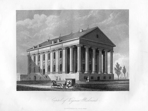Capitol of Virginia, Richmond, USA, 1855
