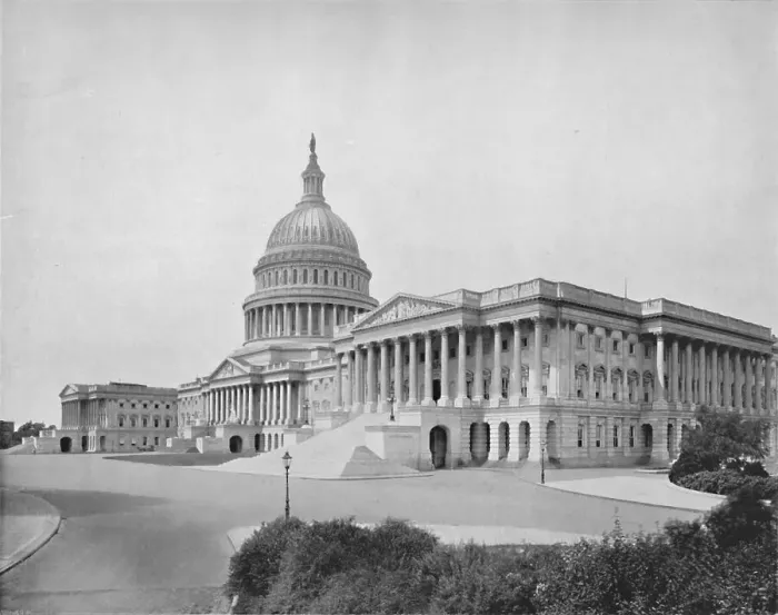 Framed Print : The Capitol, Washington, 19th century Framed Print : The Capitol, Washington, 19th century