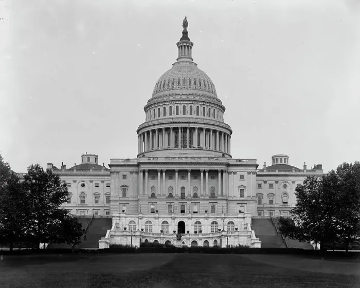 Framed Print : Capitol, Washington, D.C. The, between 1880 and 1897. Creator: William H. Jackson Framed Print : Capitol, Washington, D.C. The, between 1880 and 1897. Creator: William H. Jackson