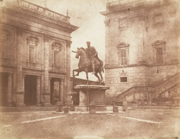 Framed Print : The Capitoline, 1846. Creator: Calvert Jones Framed Print : The Capitoline, 1846. Creator: Calvert Jones