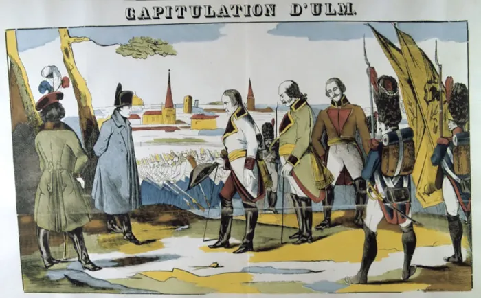 Framed Print : Capitulation of Ulm, 17th October, 1805, 19th century Framed Print : Capitulation of Ulm, 17th October, 1805, 19th century