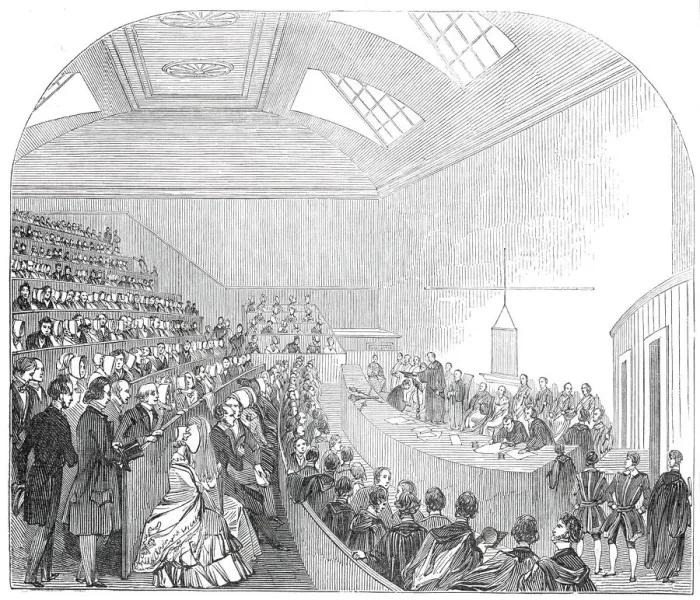 Framed Print : Capping of Doctors of Medicine, at Edinburgh, 1845. Creator: Unknown Framed Print : Capping of Doctors of Medicine, at Edinburgh, 1845. Creator: Unknown