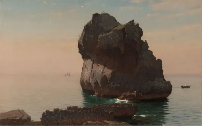 Framed Print : Capri, 1869. Creator: William Stanley Haseltine (American, 1835-1900) Framed Print : Capri, 1869. Creator: William Stanley Haseltine (American, 1835-1900)