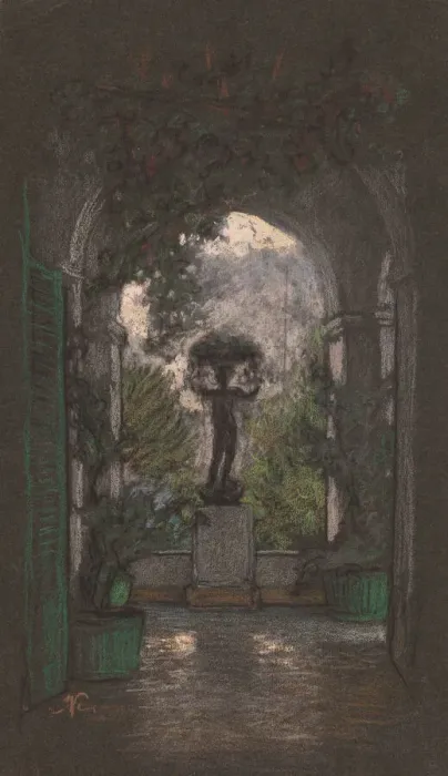 Framed Print : Capri, 1913. Creator: Elihu Vedder Framed Print : Capri, 1913. Creator: Elihu Vedder