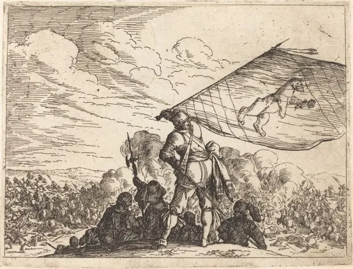 Framed Print : Capricci di varie battaglie, 1635. Creator: Johann Wilhelm Baur Framed Print : Capricci di varie battaglie, 1635. Creator: Johann Wilhelm Baur