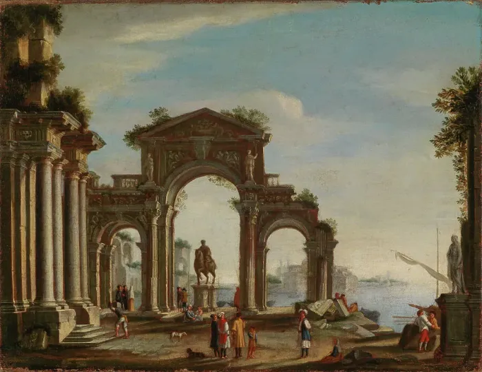 Framed Print : Capriccio of ruins. Creator: Nicola Viso (follower) Framed Print : Capriccio of ruins. Creator: Nicola Viso (follower)