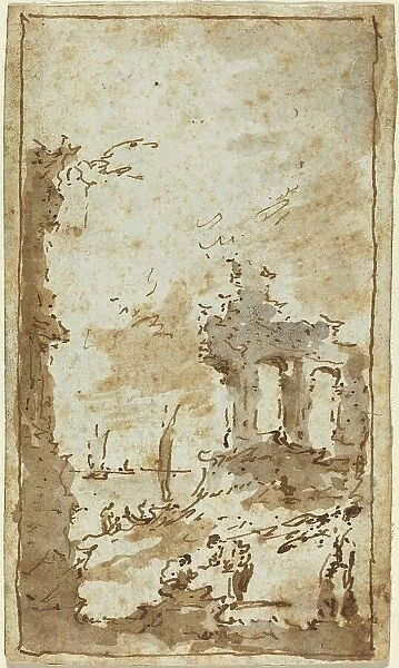 A Capriccio of Ruins by the Lagoon. Creator: Francesco Guardi