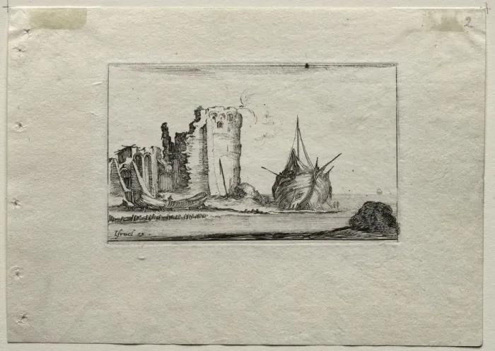 Framed Print : Caprices: Marine. Creator: Stefano Della Bella (Italian, 1610-1664) Framed Print : Caprices: Marine. Creator: Stefano Della Bella (Italian, 1610-1664)