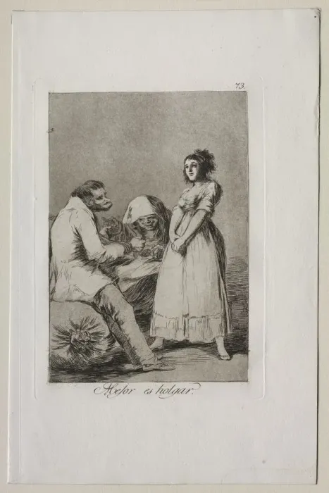 Framed Print : Caprichos: It is Better to be Lazy. Creator: Francisco de Goya (Spanish, 1746-1828) Framed Print : Caprichos: It is Better to be Lazy. Creator: Francisco de Goya (Spanish, 1746-1828)