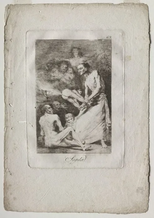 Framed Print : Caprichos: Blow, 1799. Creator: Francisco de Goya (Spanish, 1746-1828) Framed Print : Caprichos: Blow, 1799. Creator: Francisco de Goya (Spanish, 1746-1828)