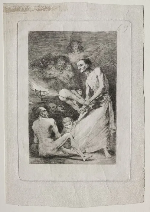 Framed Print : Caprichos: Blow, c. 1799. Creator: Francisco de Goya (Spanish, 1746-1828) Framed Print : Caprichos: Blow, c. 1799. Creator: Francisco de Goya (Spanish, 1746-1828)