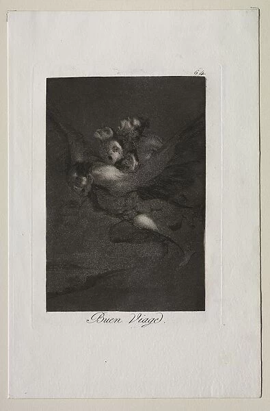 Caprichos: Bon Voyage!. Creator: Francisco de Goya (Spanish, 1746-1828)