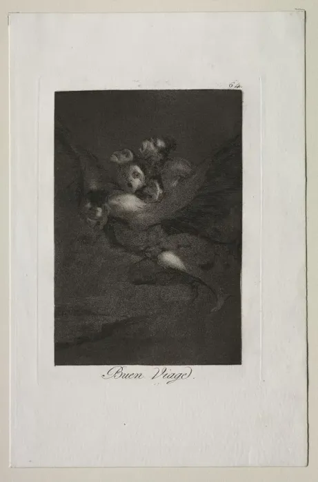Framed Print : Caprichos: Bon Voyage!. Creator: Francisco de Goya (Spanish, 1746-1828) Framed Print : Caprichos: Bon Voyage!. Creator: Francisco de Goya (Spanish, 1746-1828)