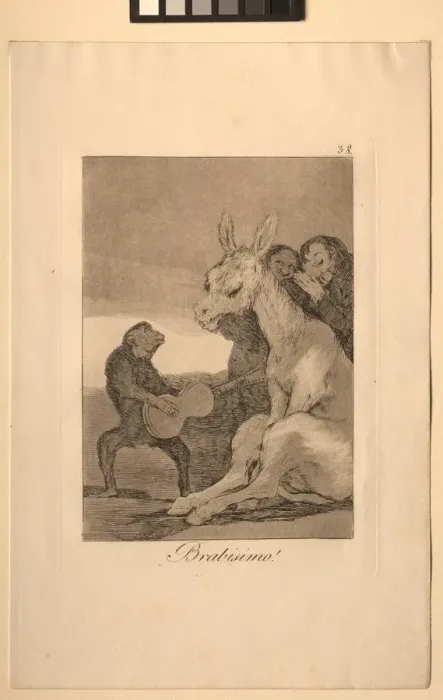 Framed Print : Caprichos: Bravo!. Creator: Francisco de Goya (Spanish, 1746-1828) Framed Print : Caprichos: Bravo!. Creator: Francisco de Goya (Spanish, 1746-1828)