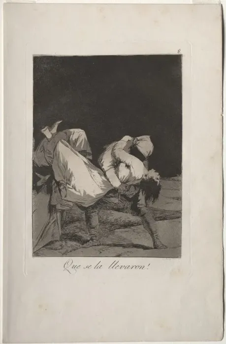 Framed Print : Caprichos: They Carried Her Off!. Creator: Francisco de Goya (Spanish, 1746-1828) Framed Print : Caprichos: They Carried Her Off!. Creator: Francisco de Goya (Spanish, 1746-1828)