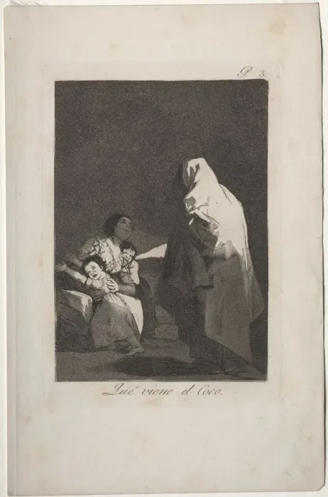 Framed Print : Caprichos: Here Comes the Bogieman. Creator: Francisco de Goya (Spanish, 1746-1828) Framed Print : Caprichos: Here Comes the Bogieman. Creator: Francisco de Goya (Spanish, 1746-1828)