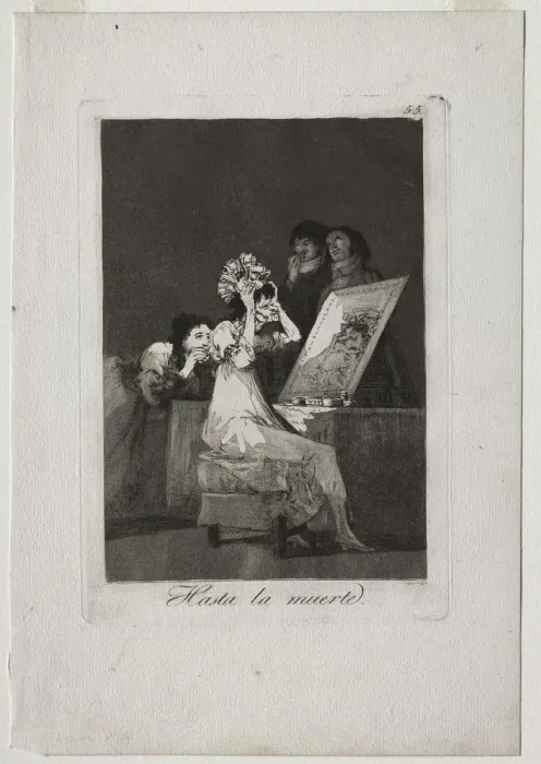 Framed Print : Caprichos: Until Death, 1799. Creator: Francisco de Goya (Spanish, 1746-1828) Framed Print : Caprichos: Until Death, 1799. Creator: Francisco de Goya (Spanish, 1746-1828)