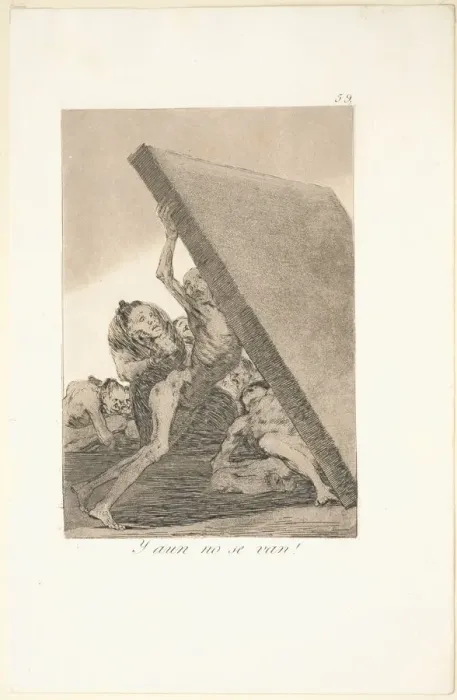 Framed Print : Caprichos: And Still They Dont Go!. Creator: Francisco de Goya (Spanish, 1746-1828) Framed Print : Caprichos: And Still They Dont Go!. Creator: Francisco de Goya (Spanish, 1746-1828)