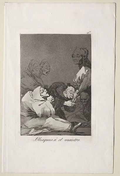 Caprichos: A Gift for the Master. Creator: Francisco de Goya (Spanish, 1746-1828)
