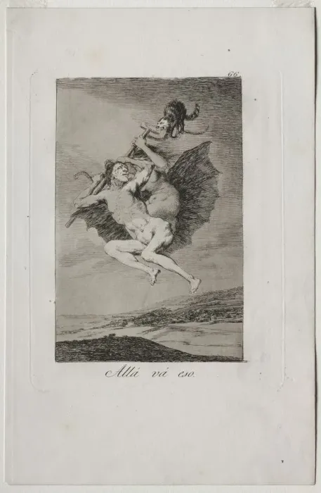 Framed Print : Caprichos: There It Goes Creator: Francisco de Goya (Spanish, 1746-1828)