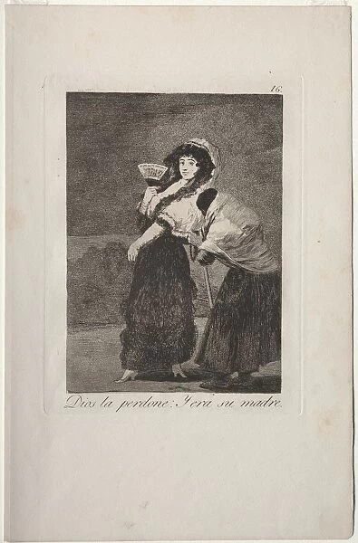 Caprichos: For Heavens Sake: and It Was Her Mother Creator: Francisco de Goya (Spanish
