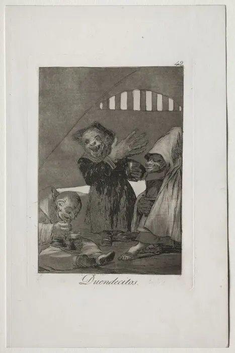 Framed Print : Caprichos: Hobgolins. Creator: Francisco de Goya (Spanish, 1746-1828) Framed Print : Caprichos: Hobgolins. Creator: Francisco de Goya (Spanish, 1746-1828)